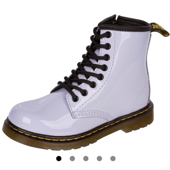 lavender combat boots